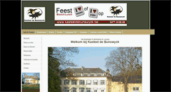 Desktop Screenshot of kasteeldebunswyck.be